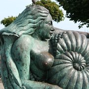 Ammonite Statue Malahide Ireland.JPG